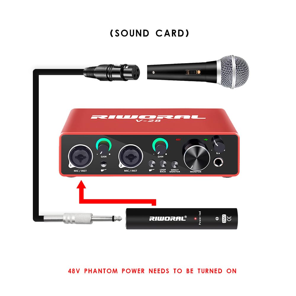 Professional XLR Microphone Preamp - 60dB Gain Booster for Dynamic & Ribbon Mics | Studio Recording, Podcasting & Live Streaming Equipment