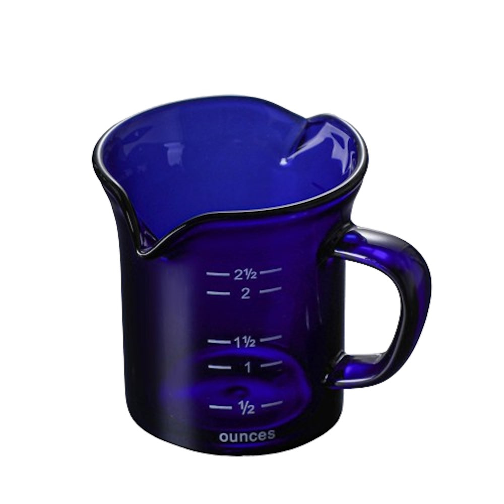 I.XXI Double Spout Milk Jug 70ml, Blue - Perfect for Coffee, Tea & Milk Pouring in Cafes, Restaurants & Home Kitchens