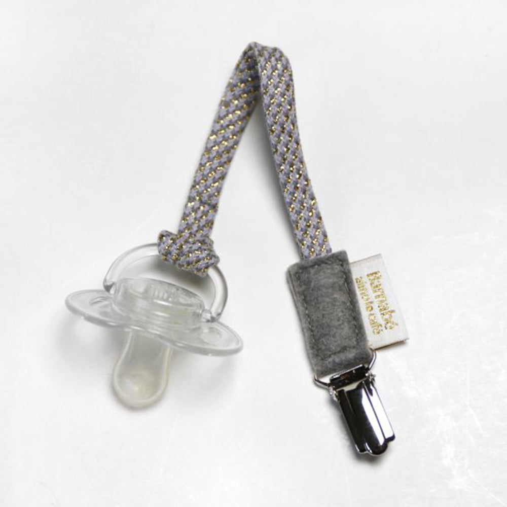 Barnabe Loves Coffee Pacifier Holder - Orange - Perfect for Baby Feeding and On-the-Go Use