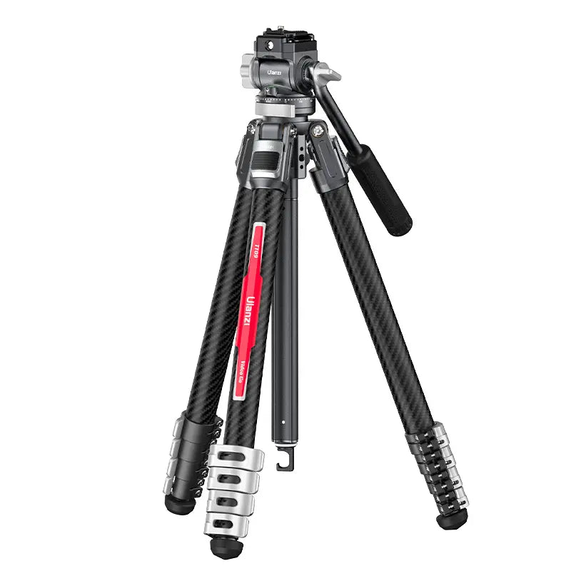 Ulanzi TT09 Carbon Fiber Travel Tripod for Video & Photography - Lightweight & Portable for Vloggers, YouTubers & Outdoor Adventures