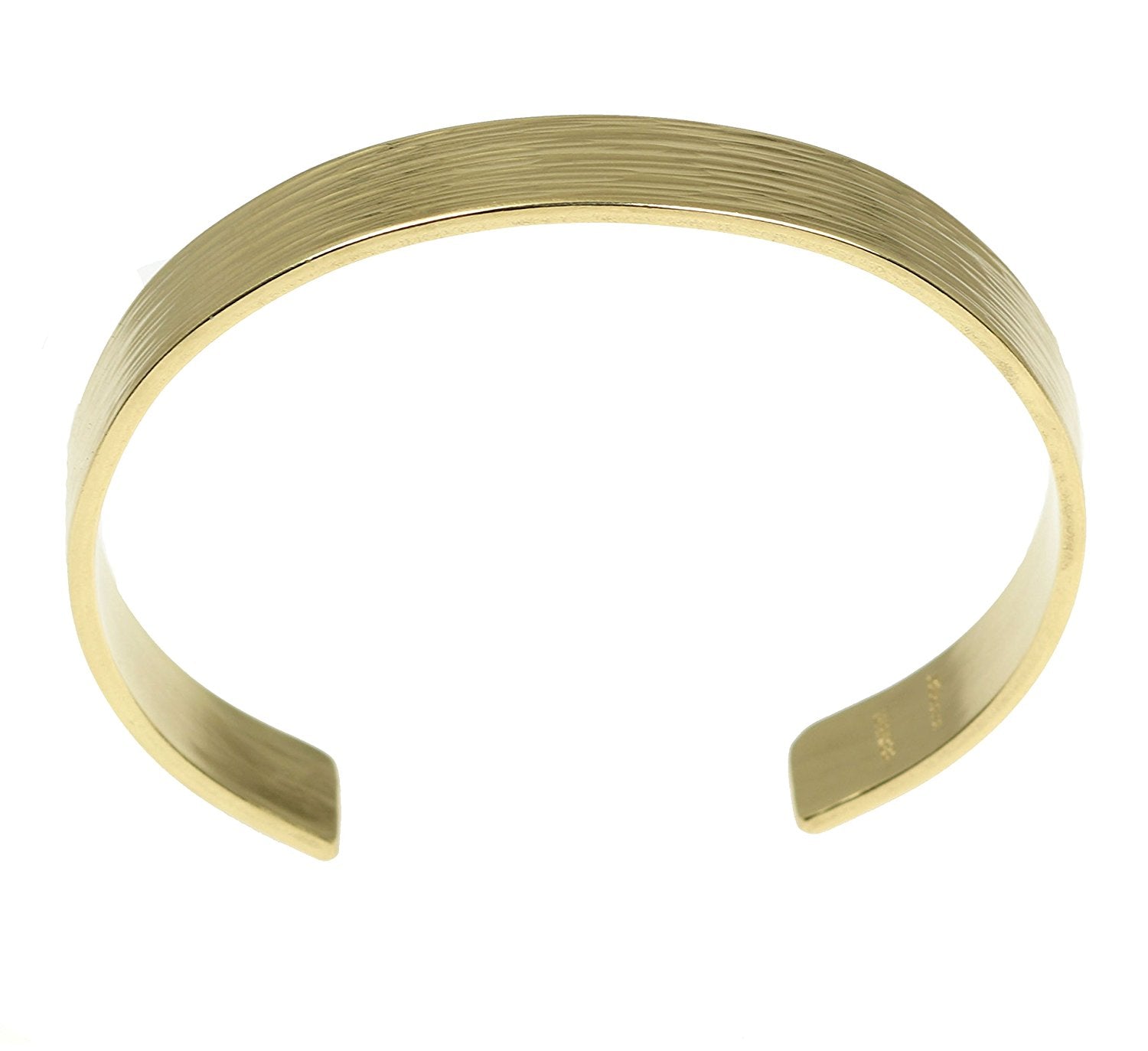 10mm Wide Bark Texture Gold Tone Brass Cuff Bracelet for Women - Elegant Boho Jewelry for Everyday Wear & Special Occasions