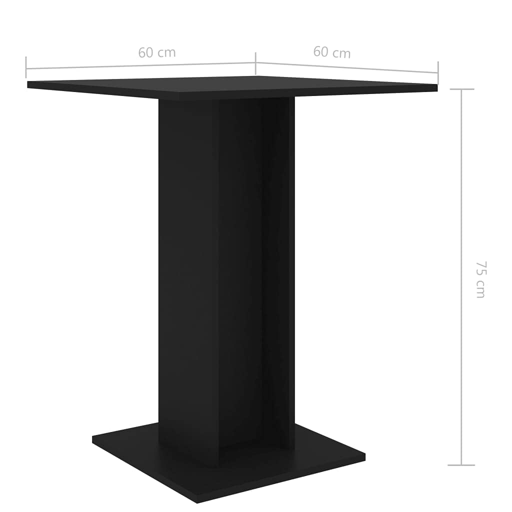 Black Standing Bistro Table - 23.6