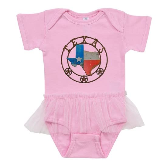 Texas Wrought Iron Barn Art Tutu Bodysuit - Cute Baby Onesie for Girls | Perfect for Photo Shoots, Birthday Parties & Texas-Themed Events