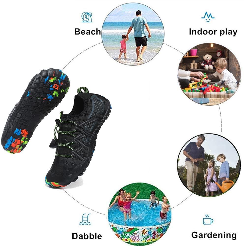 **Best Kids Water Shoes - Quick-Dry, Non-Slip Barefoot Aqua Socks for Beach, Pool & Outdoor Water Sports - Swim Shoes for Boys & Girls - Perfect for Swimming, Surfing & Beach Play**
