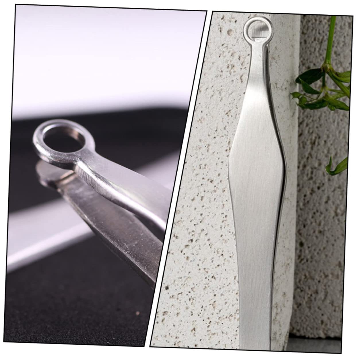 1pc Stainless Steel Nose Hair Scissors - Professional Nasal Hair Trimmer & Eyebrow Grooming Tool for Men - Painless Nose Hair Removal, Beard & Mustache Trimming - Perfect for Travel, Home & Personal Grooming Kit