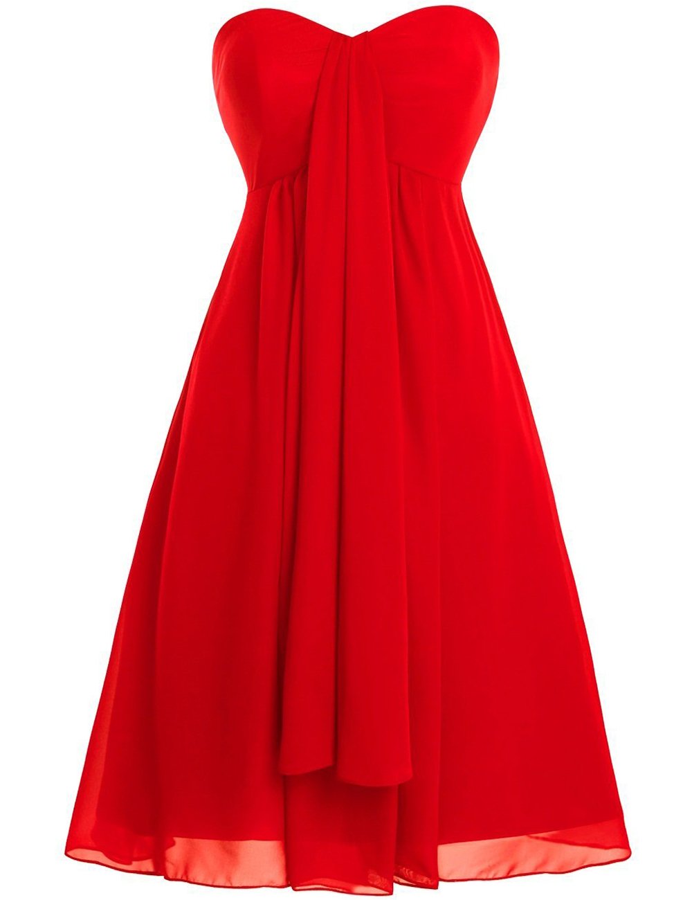 Sweetheart Neckline Chiffon Bridesmaid Dresses for Women - Elegant Short Wedding Party Gowns for Homecoming, Prom & Special Occasions | Perfect for Bridal Showers, Formal Events & Evening Celebrations