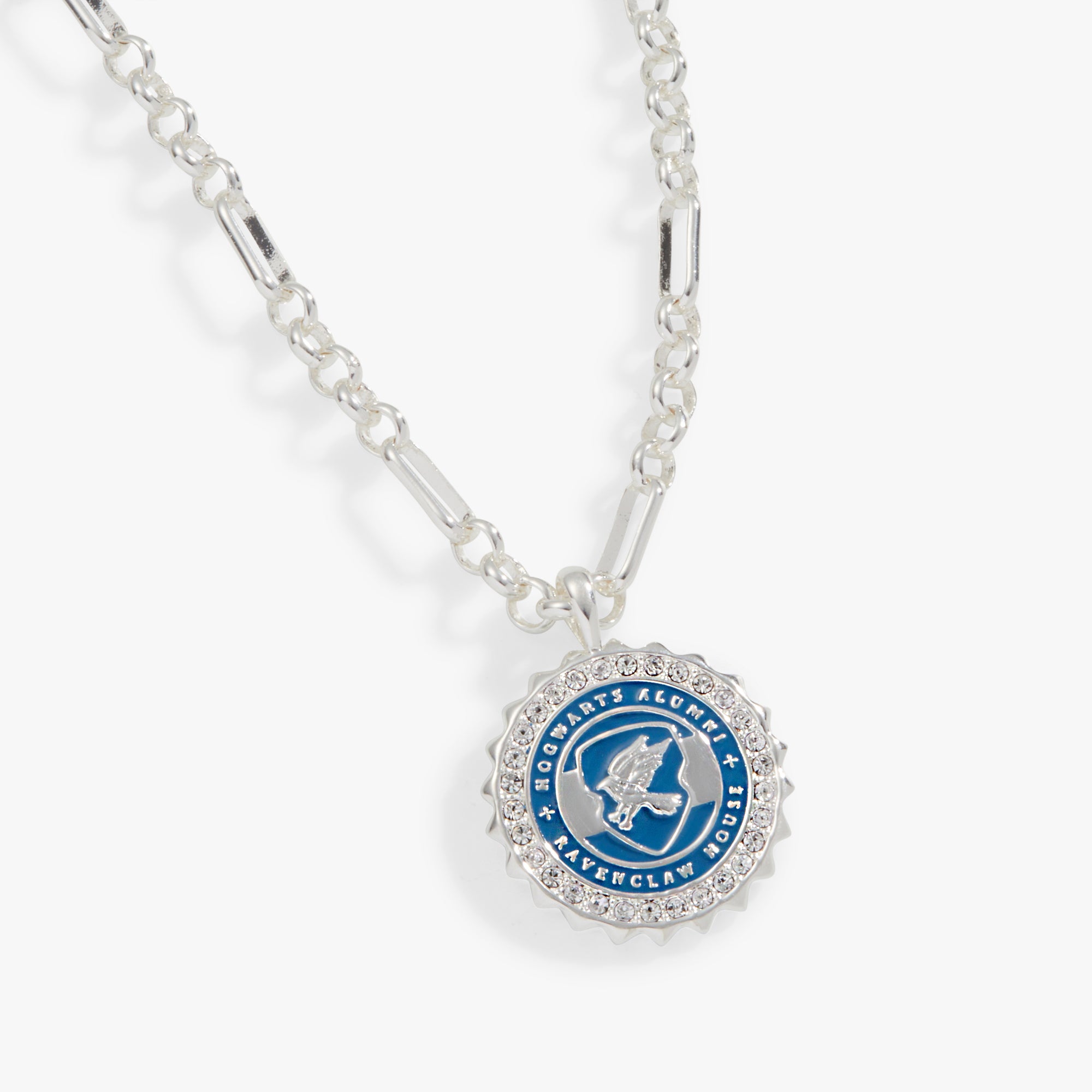 Harry Potter™ Ravenclaw House Pendant Necklace - Adjustable Chain, Blue & Bronze Jewelry for Fans - Perfect for Cosplay, Gifts & Wizarding World Events