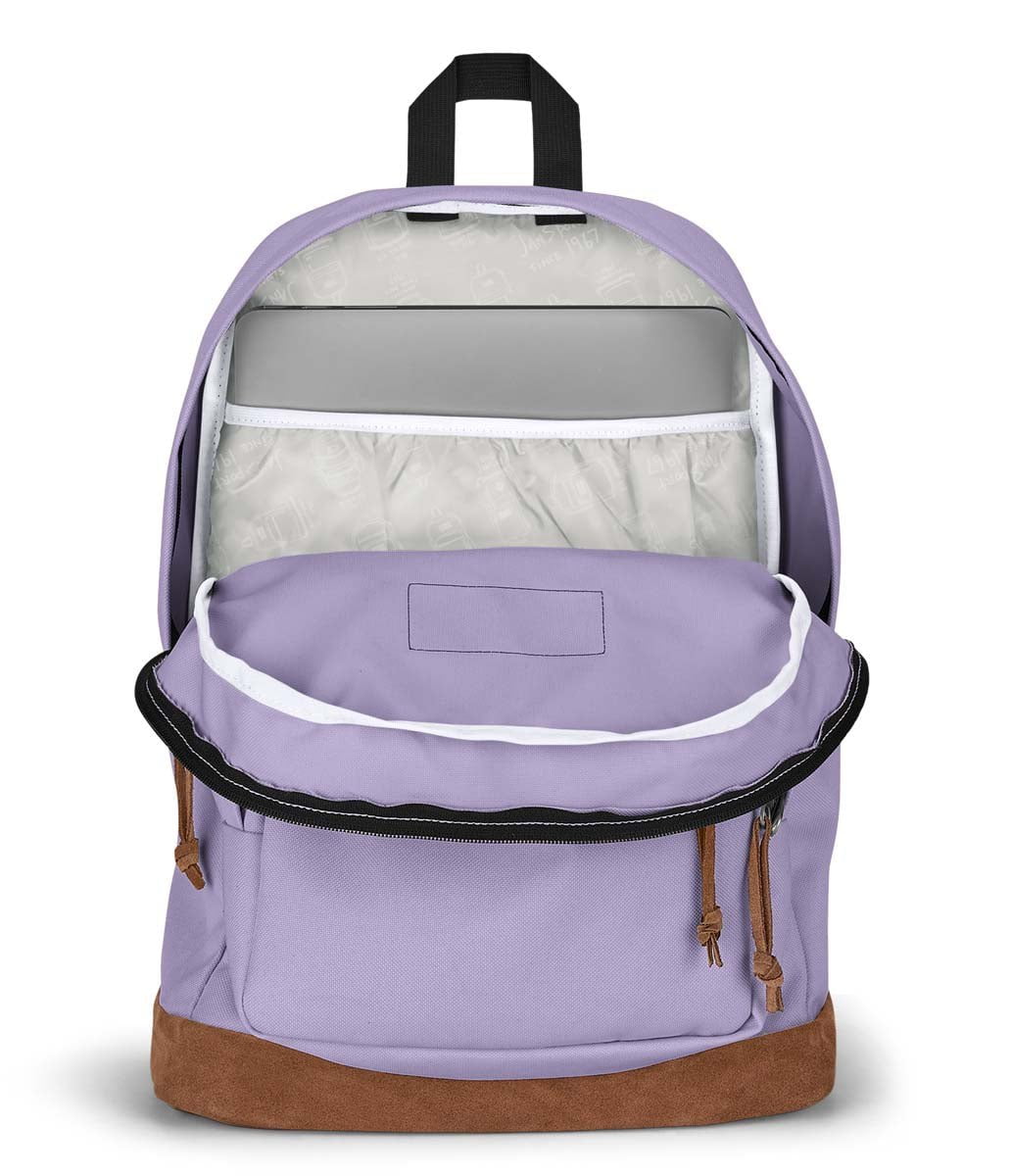 JanSport Right Pack Backpack - Lightweight School & Travel Backpack for Students & Commuters - Pastel Lilac - Perfect for College, Work & Outdoor Adventures