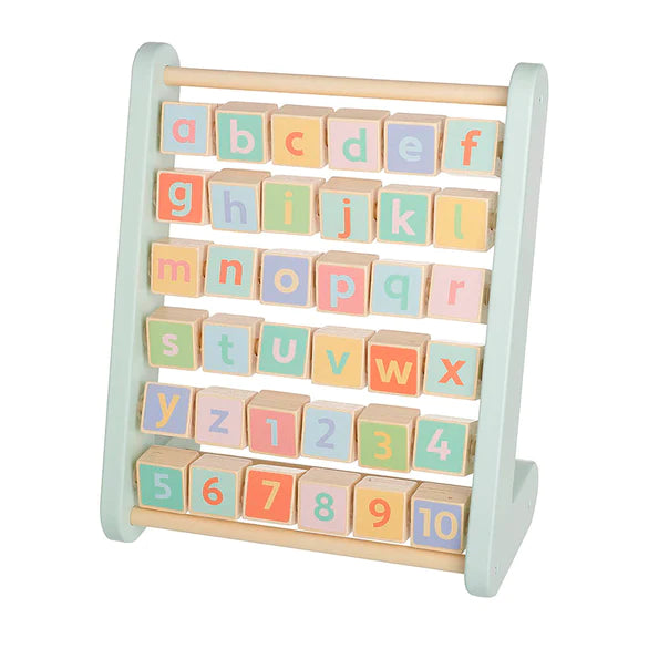 Farm Animal Alphabet Abacus - Wooden Educational Counting Toy for Kids - Perfect for Preschool Learning, Math Skills & Animal Recognition - Ideal for Homeschooling & Montessori Classrooms