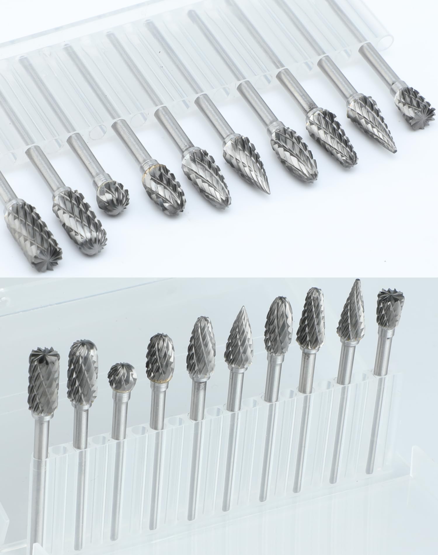10Pcs Carbide Burr Set 1/8