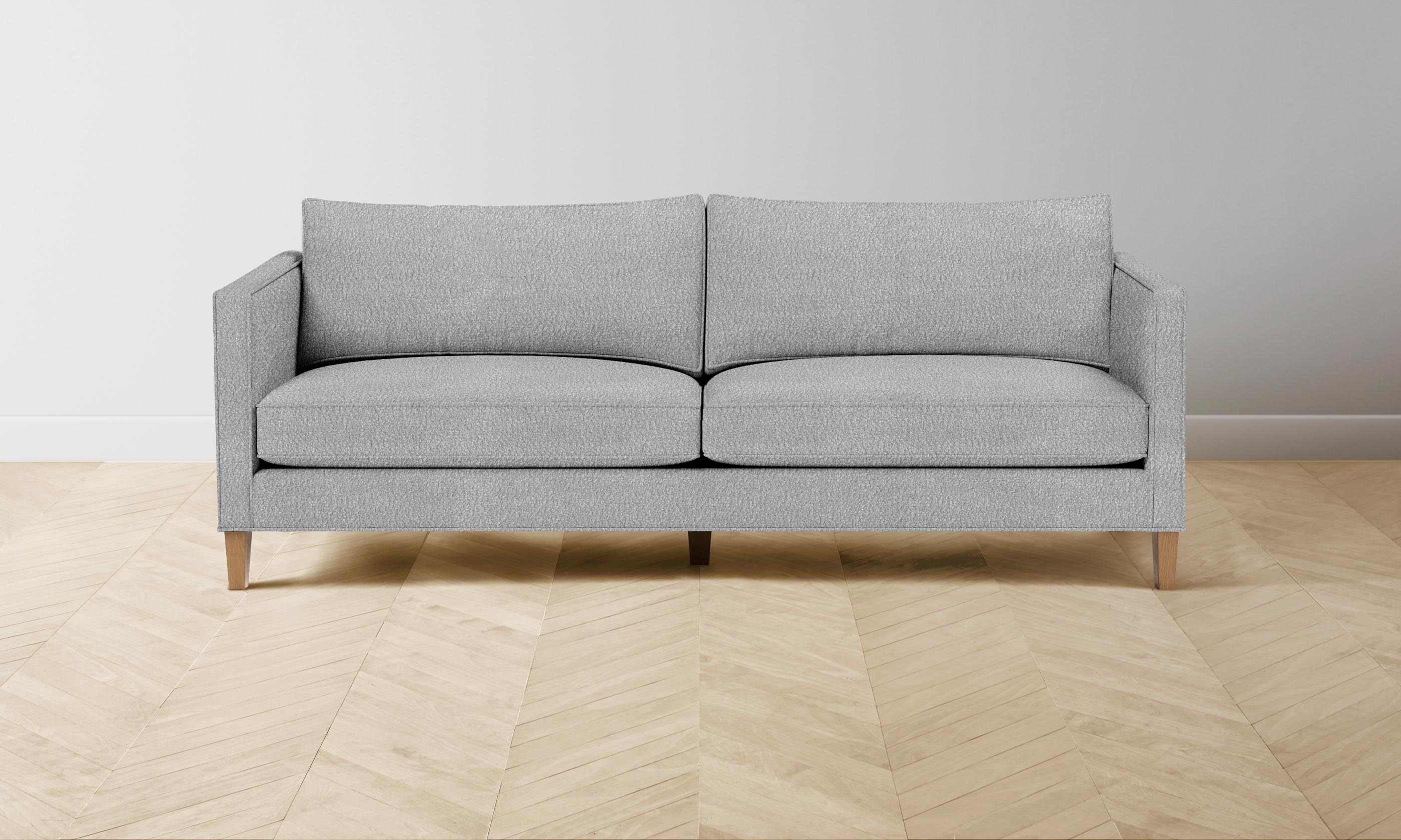 Luxury Crosby Sectional Sofa with Italian Bouclé Fabric & Waterfall Edge - Perfect for Modern Living Room & Lounge Areas