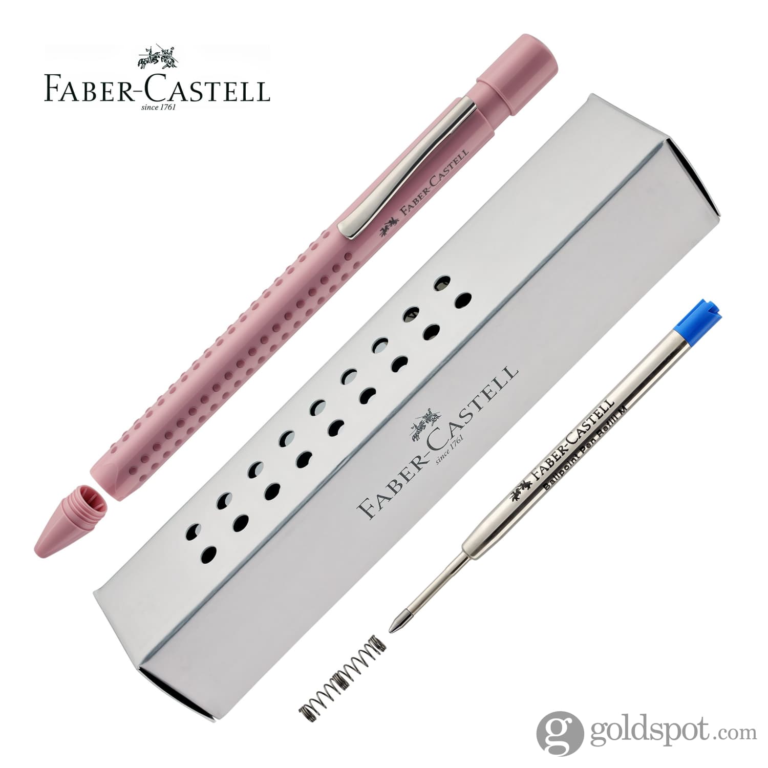 Faber-Castell Grip Harmony Ballpoint Pen - Rose Shadows Color - Smooth Writing Comfort Grip - Perfect for Office, School & Journaling