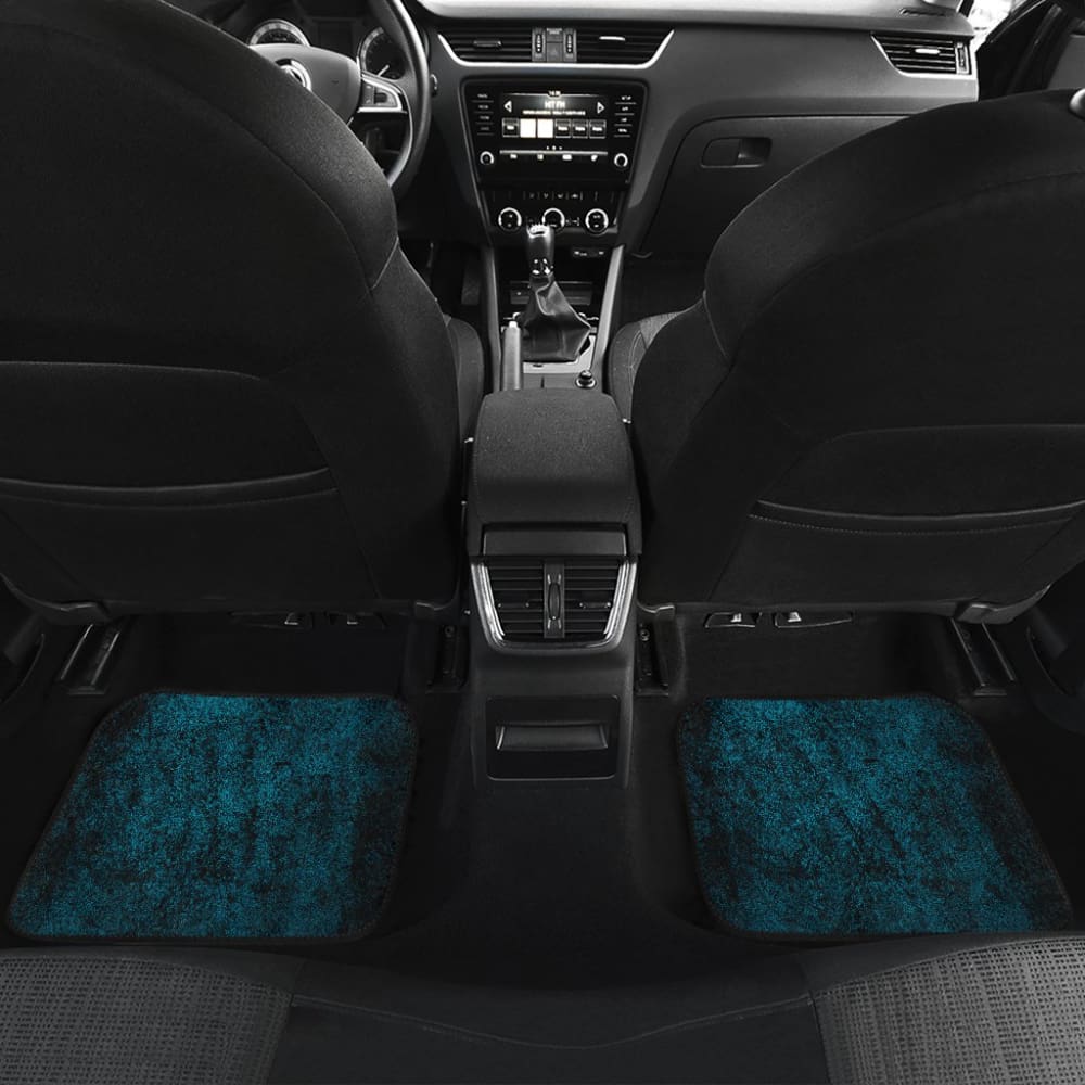 Premium Navy Blue Grunge Car Floor Mats - Non-Slip, Heavy Duty, All-Weather Protection - Perfect Gift for Car Enthusiasts & Truck Owners - Ideal for SUVs, Sedans, and Off-Road Vehicles