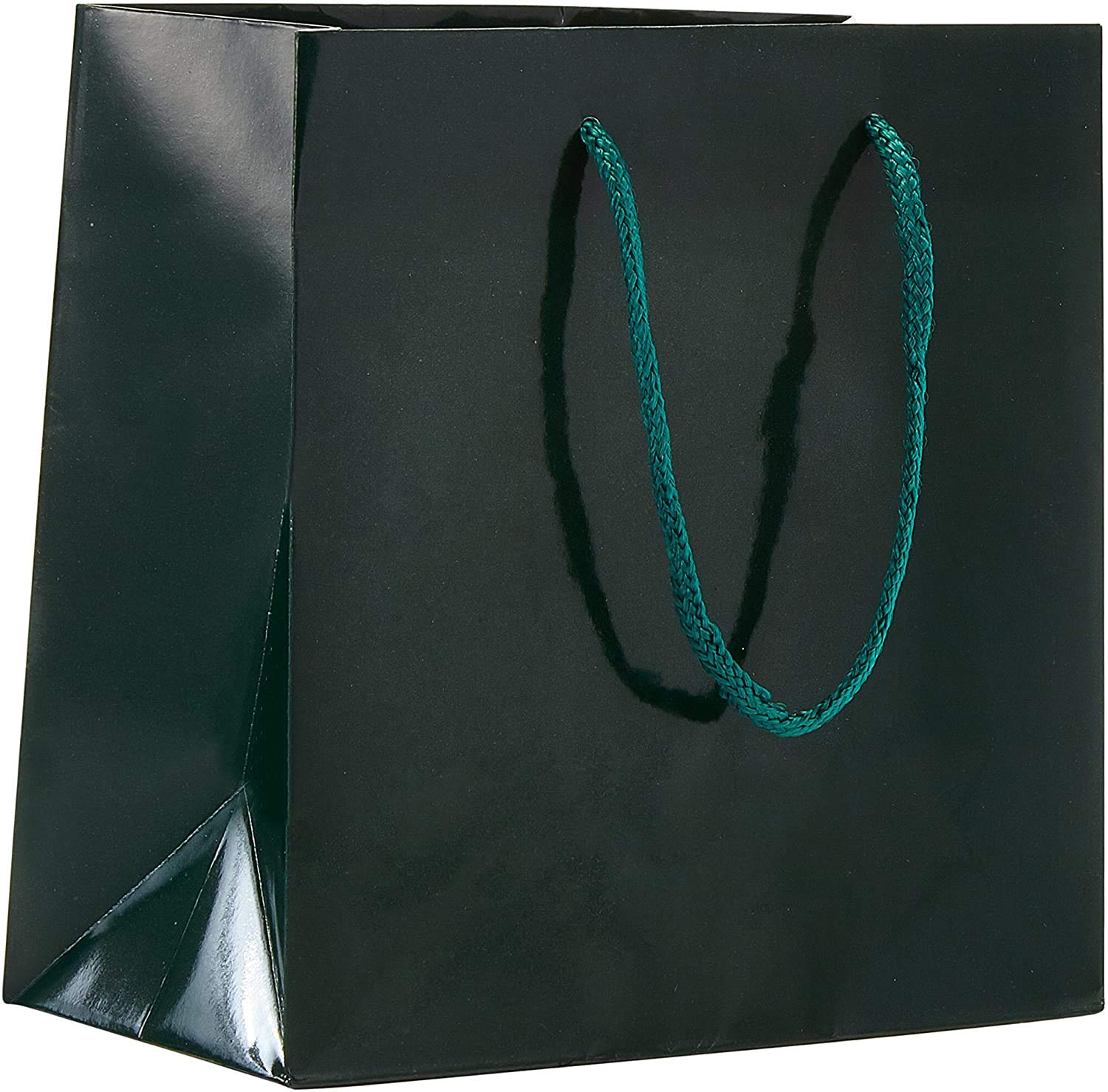 Eco-Friendly Reusable Paper Euro Tote Bags - Hunter Green Matte (6.5