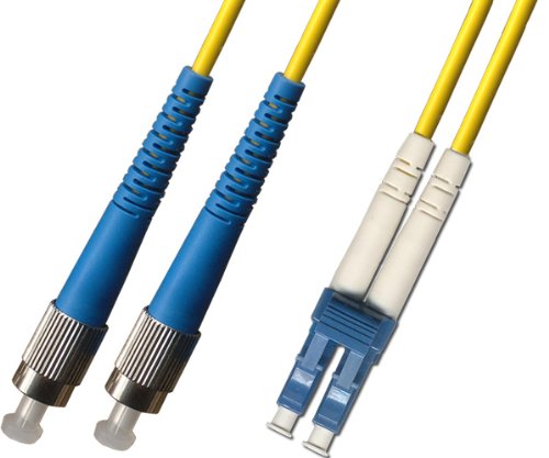 250M FC to LC Singlemode Duplex Fiber Optic Patch Cable (9/125) - High-Speed Data Transmission for Telecom, Data Centers & Networking Applications