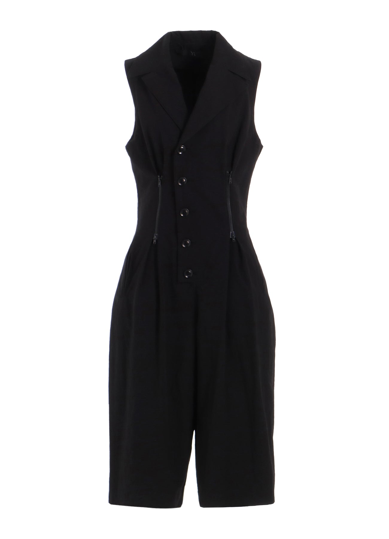 Women's Cotton Linen Zip Front Tucked Jumpsuit | Casual Summer Romper for Beach, Travel & Everyday Wear
