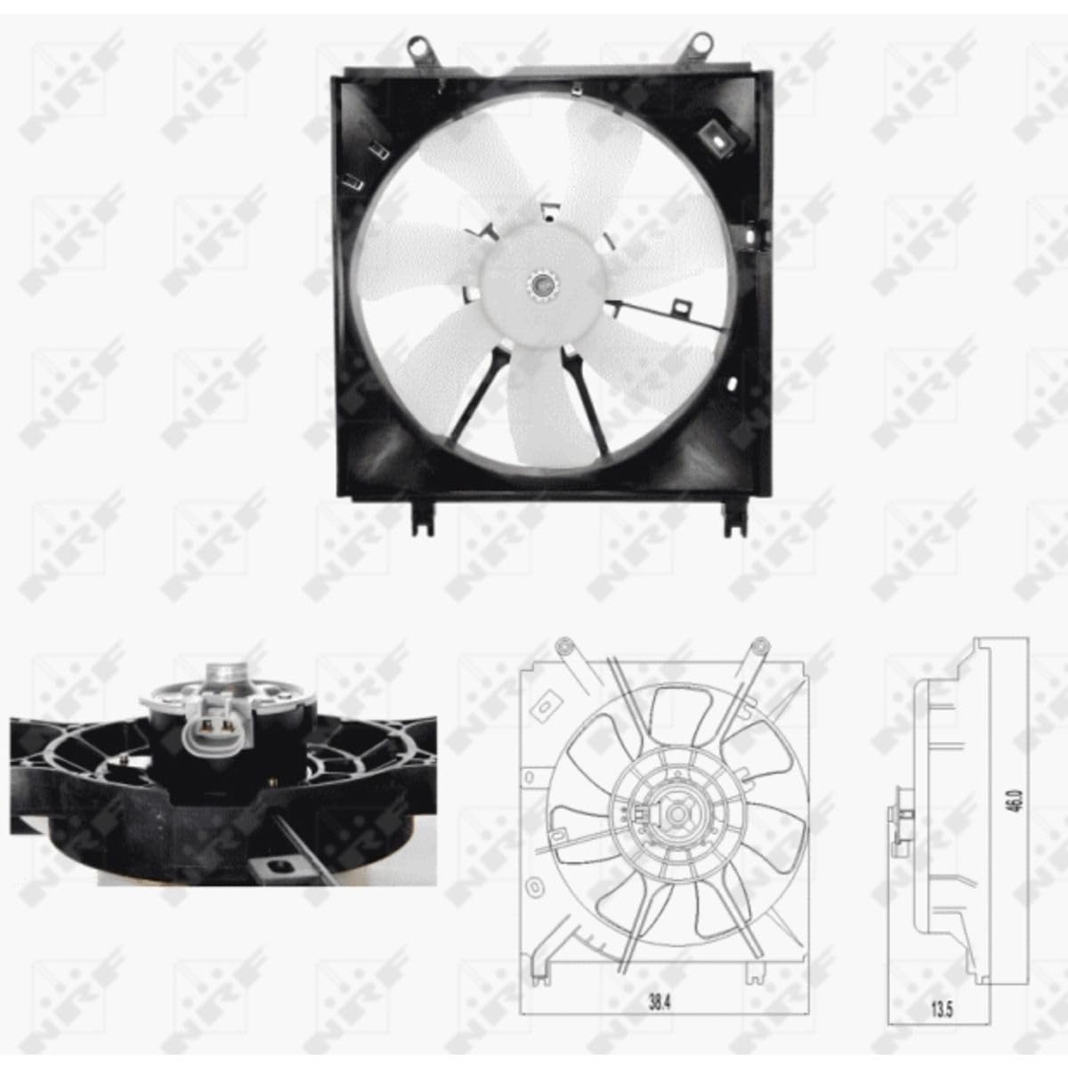 47696 High Performance Engine Cooling Fan - Durable Replacement for Car, Truck & SUV - Perfect for Overheating Prevention & Optimal Engine Performance