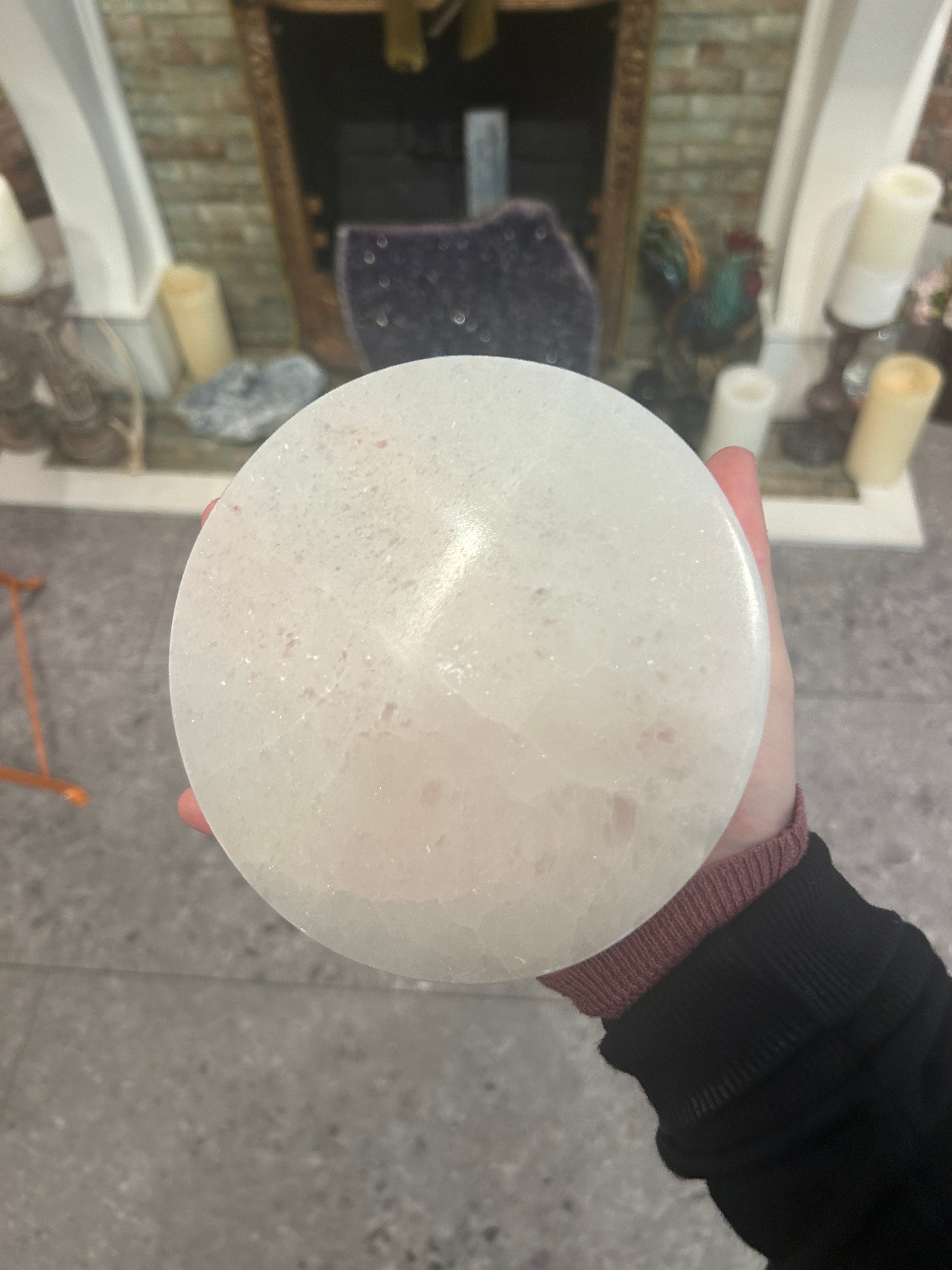 Large Selenite Charging Plate - Natural Crystal Energy Charger for Healing Stones & Jewelry - Perfect for Reiki, Meditation & Spiritual Cleansing