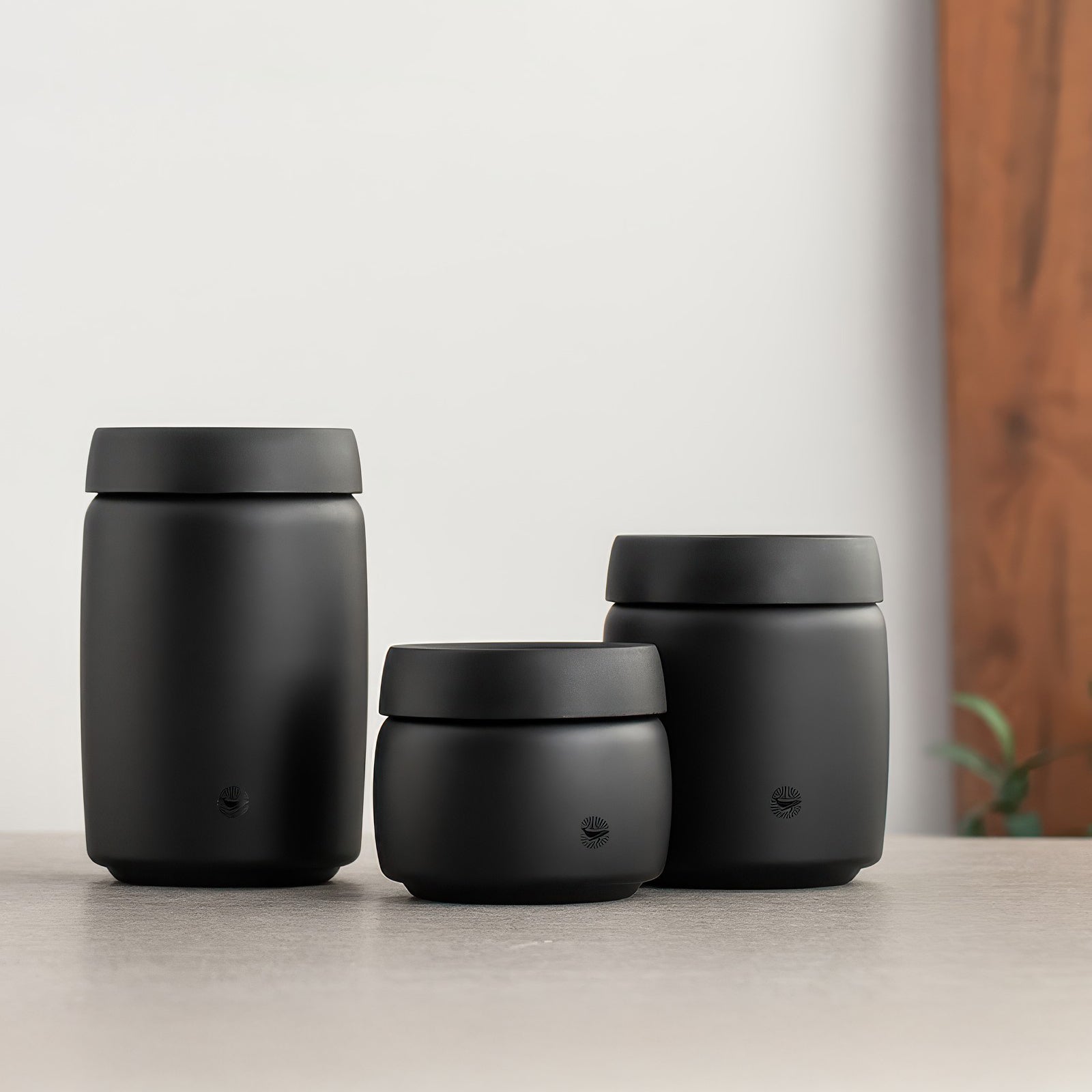 Premium Airtight Black Coffee Bean Storage Canister - Keep Coffee Fresh & Flavorful - Ideal for Home, Office, or Cafe Use