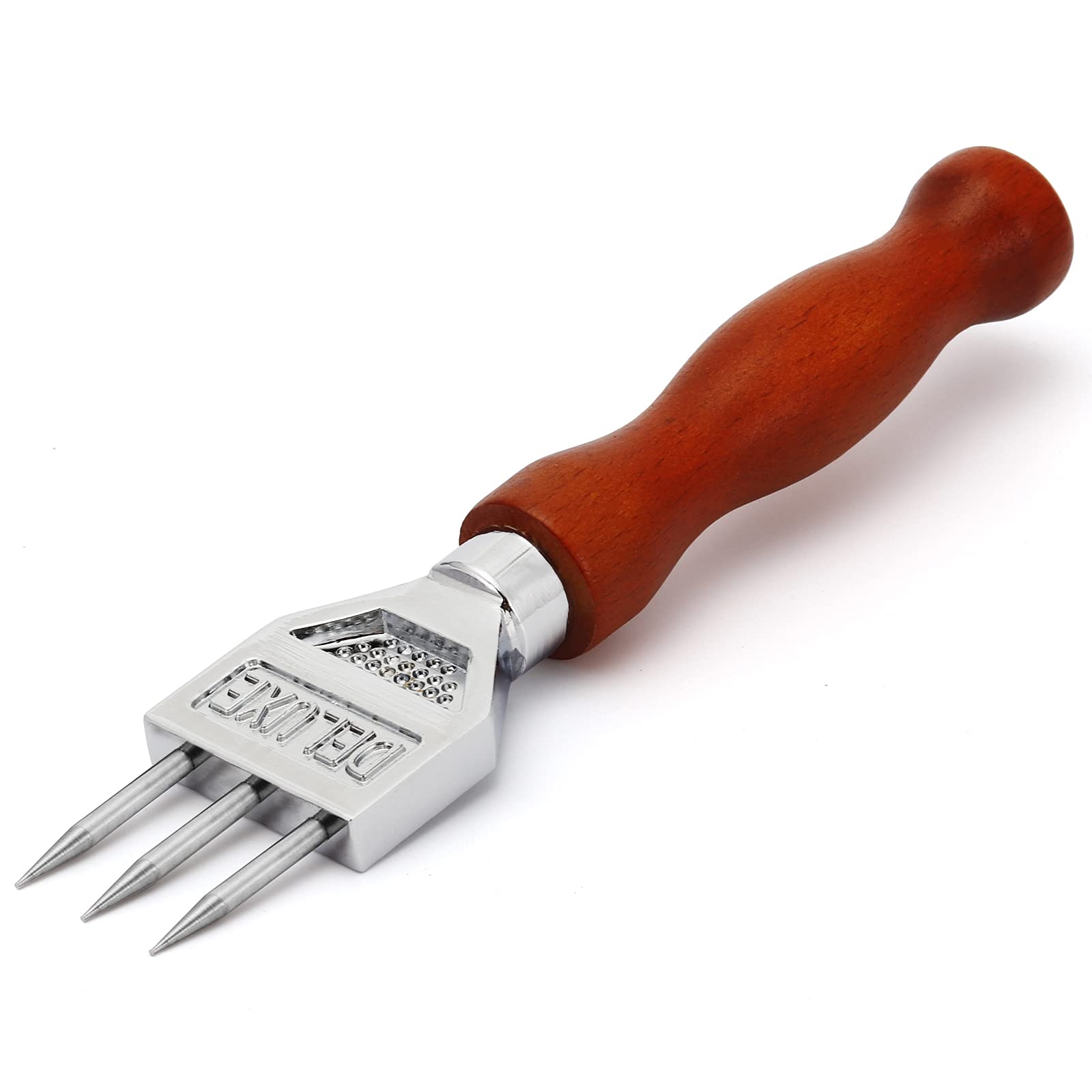 Premium Stainless Steel Ice Pick with Ergonomic Wooden Handle - Durable Kitchen Tool for Breaking Ice, Carving Fruits & Cocktail Garnishing