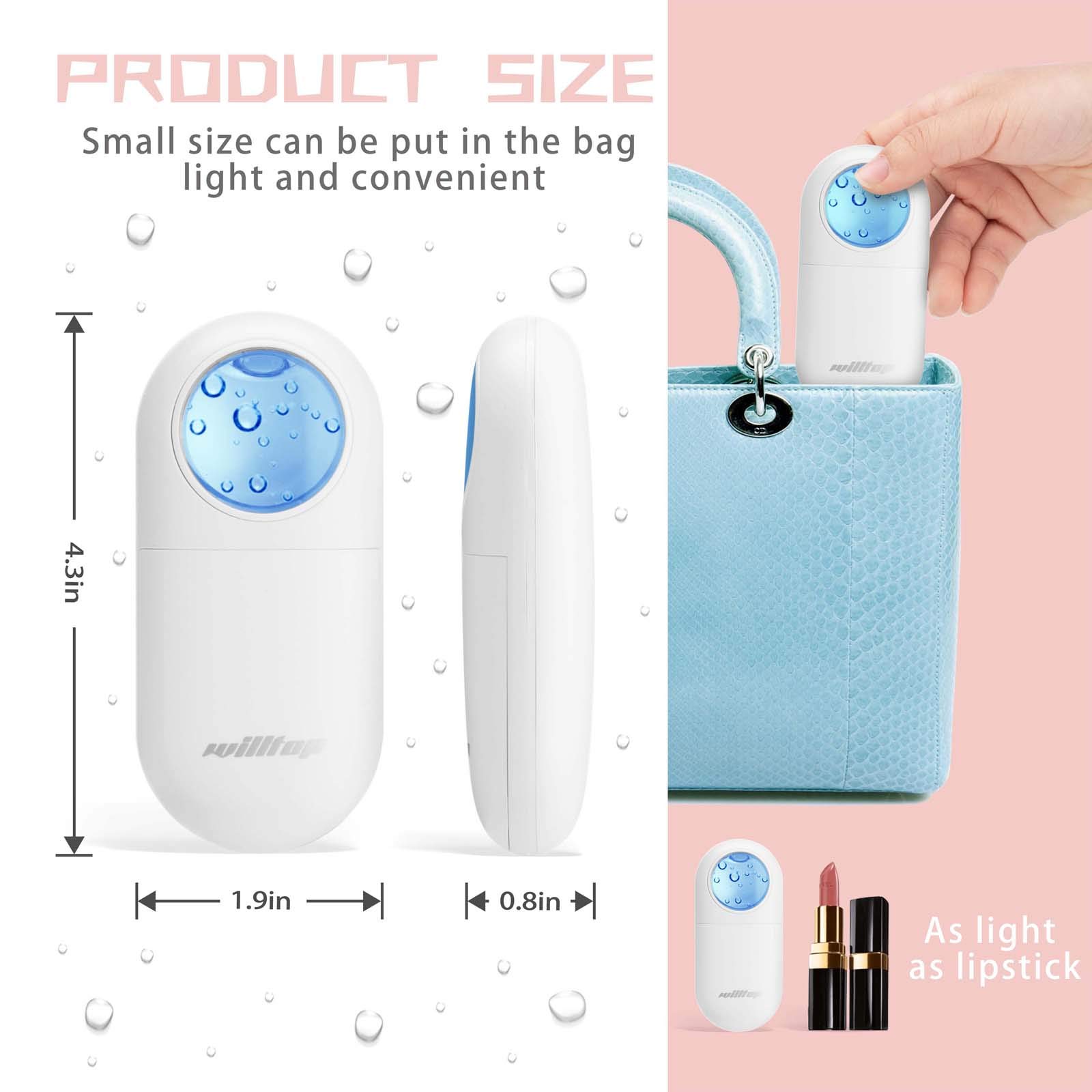 Portable Facial Steamer for Skin Care - Cool Mist Sprayer with Large Volume for Moisturizing & Hydrating, Deep Cleansing Makeup & Eyelash Extensions | Perfect for Home Spa, Beauty Salon & Travel Skincare Routine