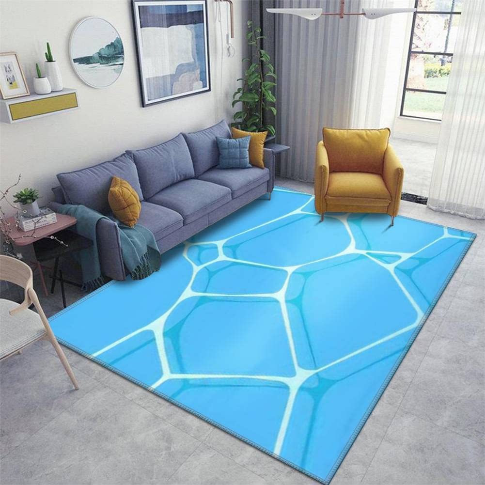 Non-Slip Washable Indoor Area Rug – Sea Foam Seamless Playmat for Kids, Living Room, Bedroom & Playroom | Durable & Safe for Children's Play Areas