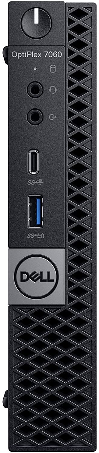 Refurbished Dell Optiplex 7060 Micro MFF Desktop PC - Intel Core i7-8700T 6-Core 2.4GHz, 16GB DDR4 RAM, 256GB NVMe SSD, WiFi, Bluetooth, HDMI - Includes Keyboard & Mouse - Windows 10 Pro - Perfect for Home Office, Small Business & Remote Work