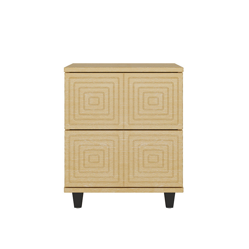 Hugo Contemporary Aesthetic Nightstand with Storage - Modern Bedside Table for Bedroom, Living Room & Office (Multiple Styles Available) - Perfect for Small Spaces, Apartment Decor & Guest Rooms