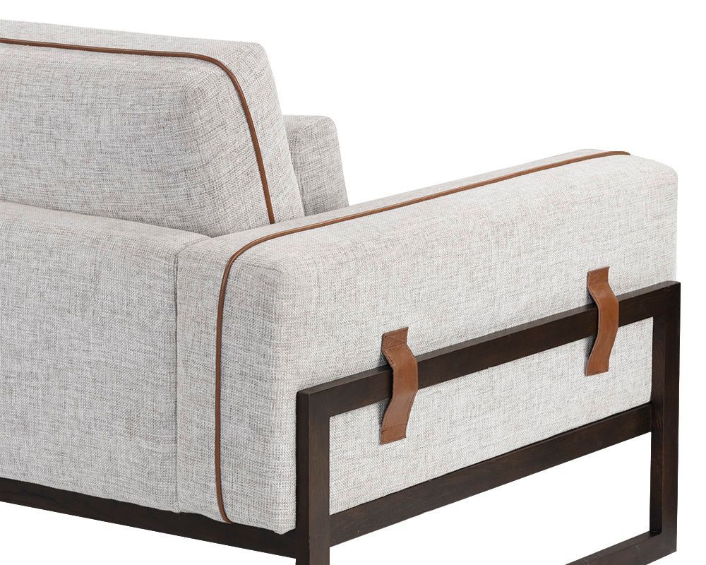 Belinda Sofa Rhapsody Greige - Modern Upholstered Living Room Couch for Home & Office - Perfect for Lounging, Entertaining & Small Spaces