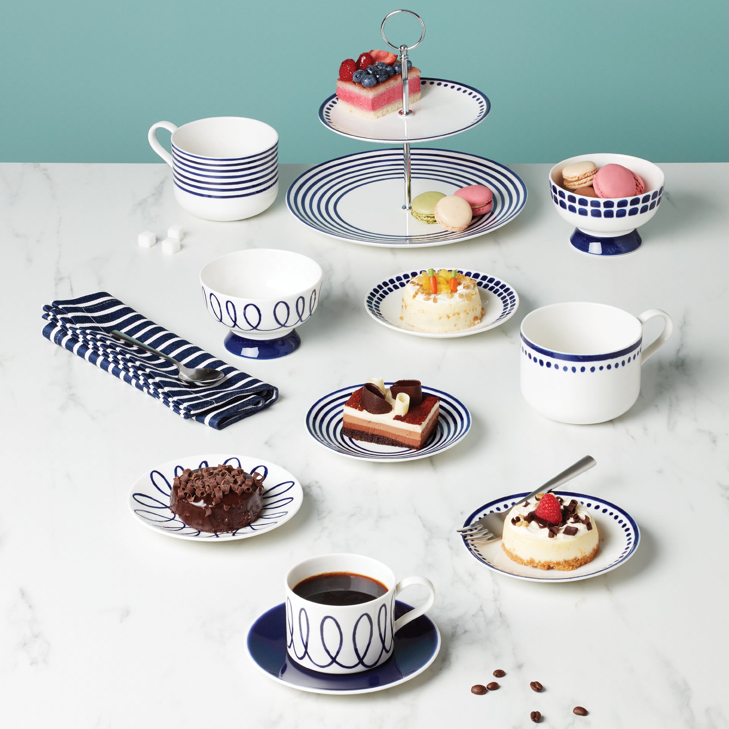 Charlotte Street Tidbit Plates - Set of 4 Small Appetizer Dishes for Charcuterie, Cheese & Desserts | Perfect for Parties, Entertaining & Home Decor