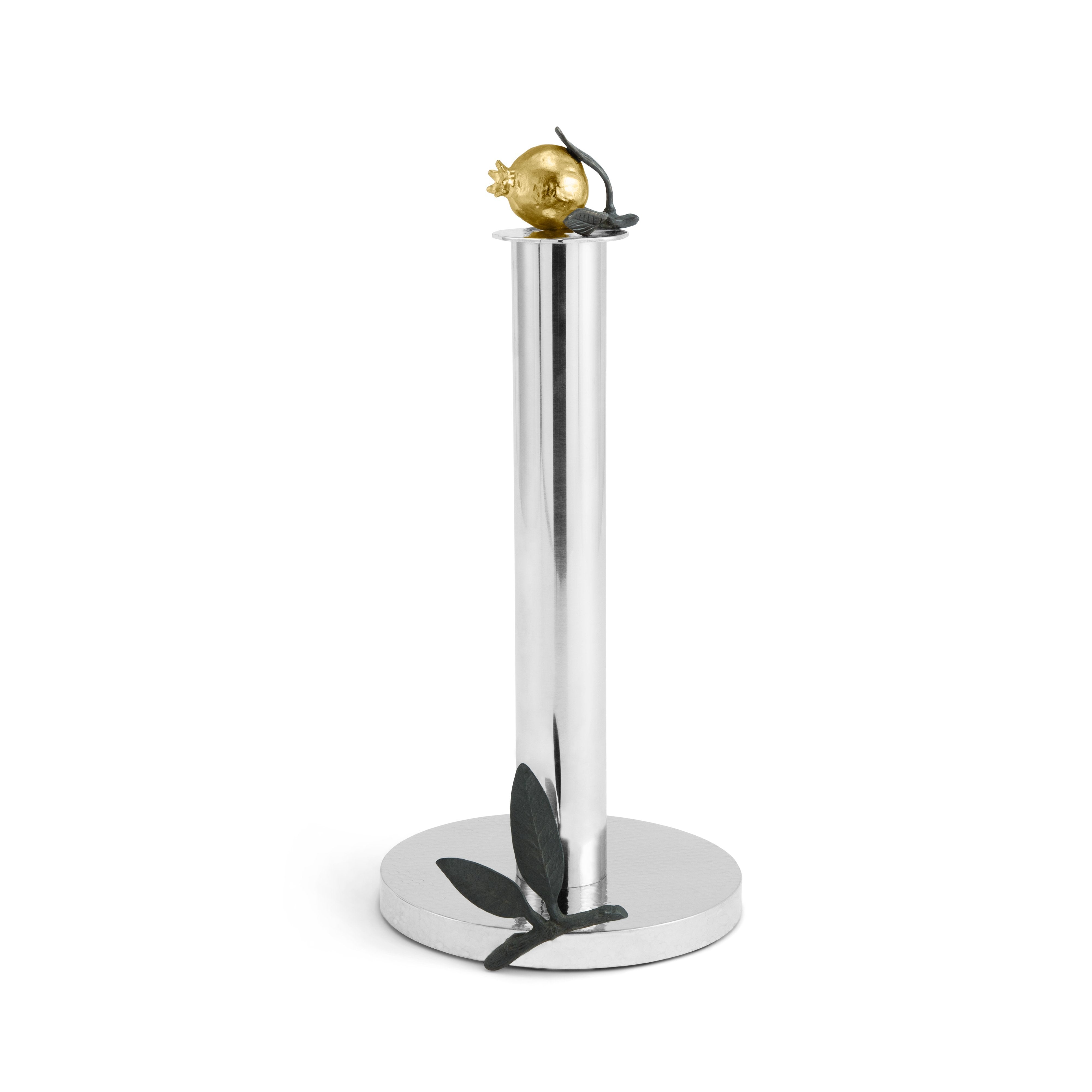 Stainless Steel Pomegranate Paper Towel Holder - Rustproof Kitchen Countertop Organizer for Bathroom, Office & RV - Perfect for Home Decor & Gift Giving