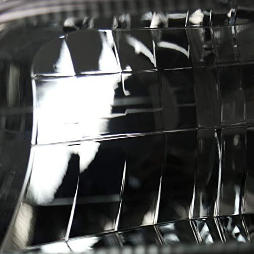 Autozensation Smoke Tinted Headlights & Bumper Lights Compatible with Ford F150 F250 F350 1992-1996 & Bronco - Left+Right Pair Assembly - Upgrade Your Truck's Style for Night Driving & Off-Road Adventures