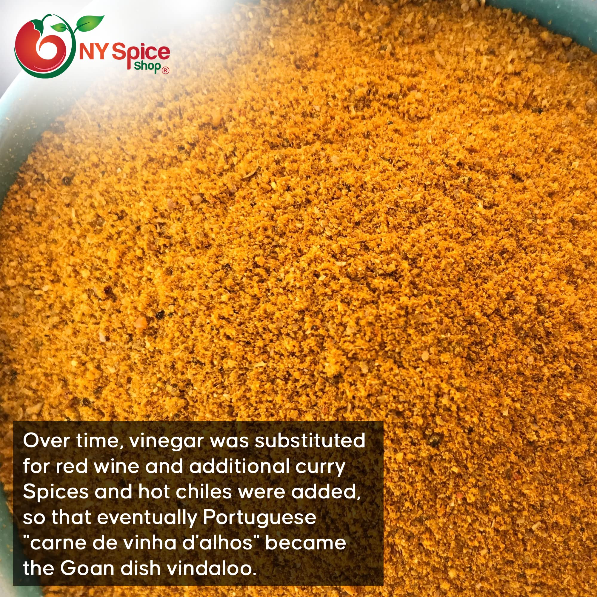 NY SPICE SHOP Premium Vindaloo Curry Powder - Authentic Indian Seasoning Blend for Cooking | Mild Golden Curry Spice Mix (3 lb) - Perfect for Curry Dishes, Soups, Marinades & Rice Recipes