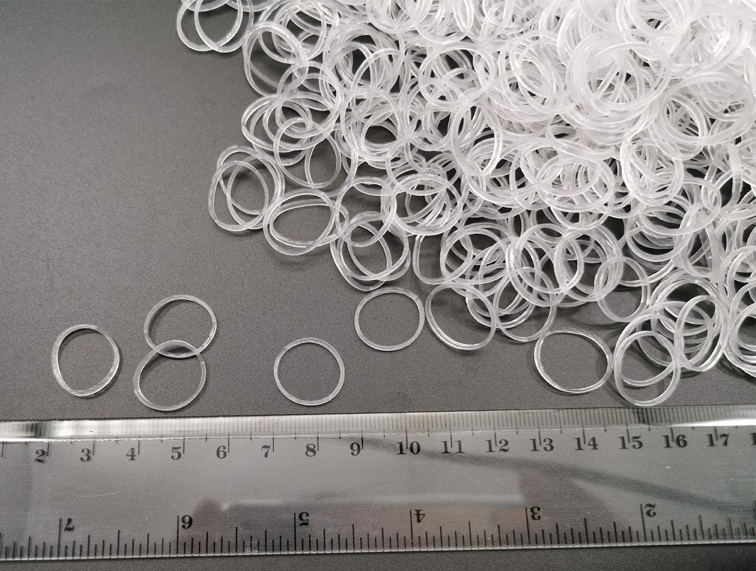 Mini Clear Rubber Bands 1000pcs - Soft Elastic Hair Bands for Kids, Braids & Wedding Hairstyles | Gentle Tiny Rubber Bands for DIY Crafts, Office Use & Hair Accessories