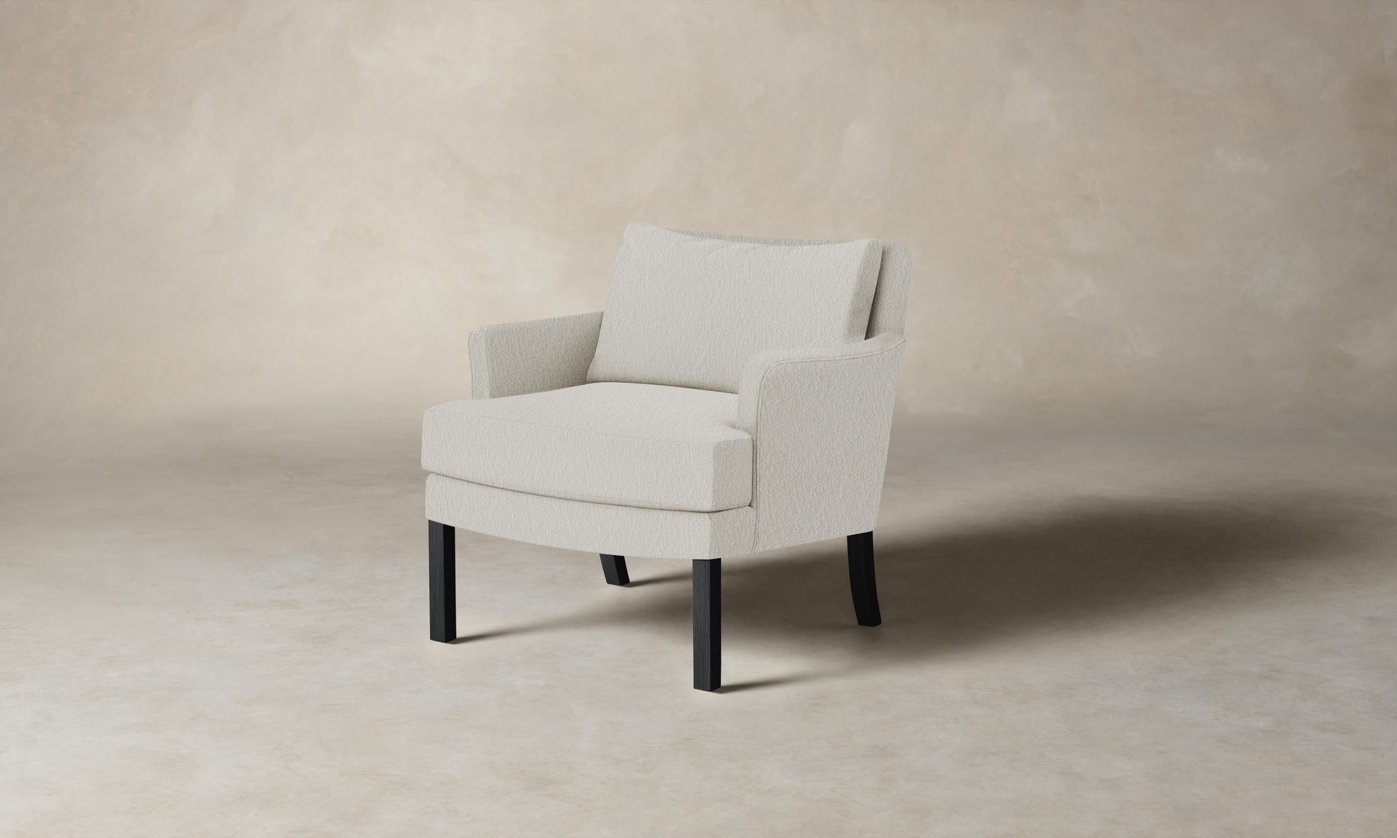 The Kaye Chair - Modern Performance Bouclé Polar Fabric Accent Chair for Living Room, Bedroom & Office - Stylish & Comfortable Seating for Home Decor