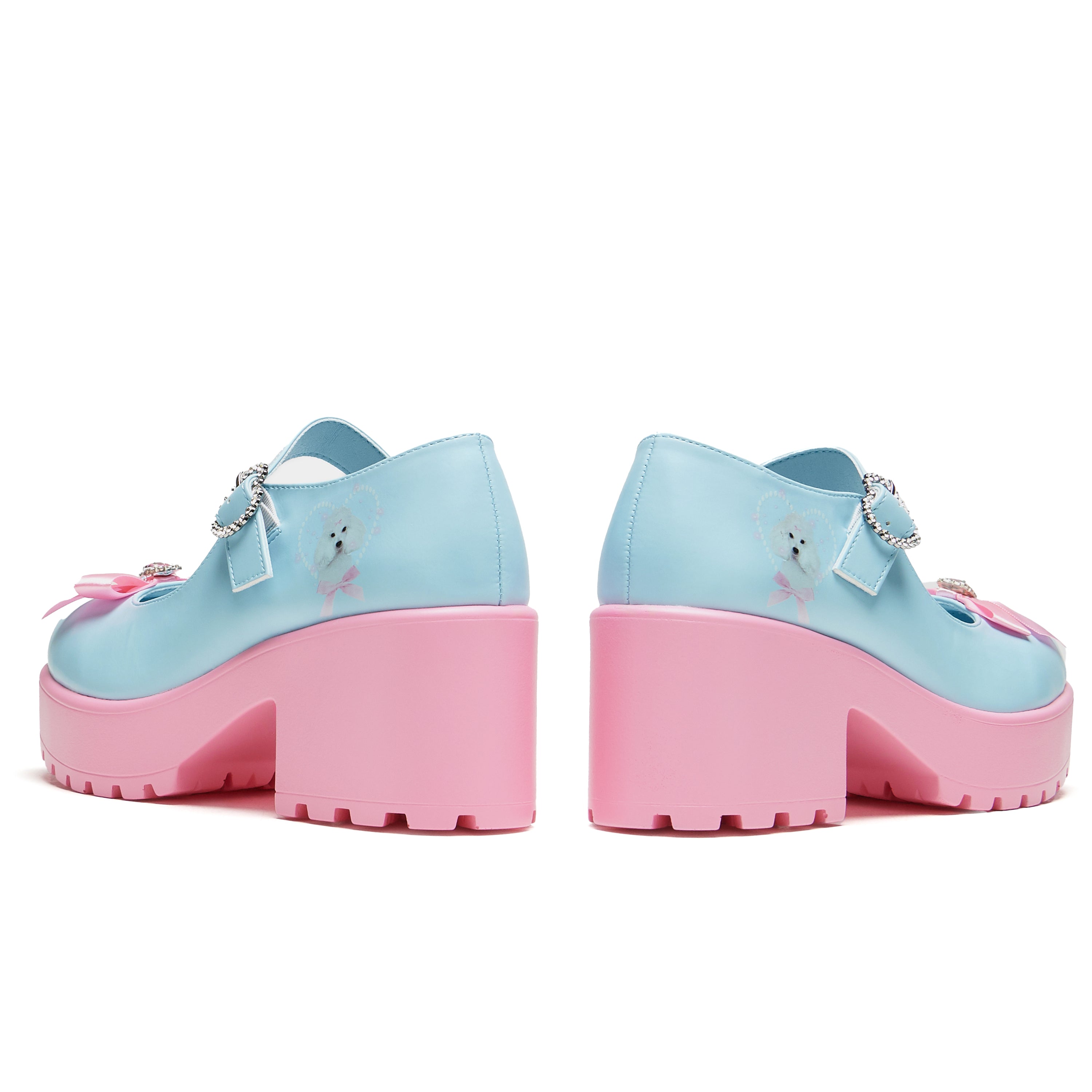 Tira Mary Janes Shoes - Poodle Princess Edition | Cute & Comfortable Flats for Women | Perfect for Casual Wear, Office & Special Occasions