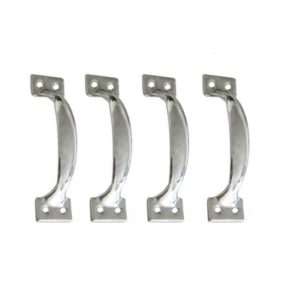 20 Pack Galvanized Metal Bow Door Handles - Rustproof Cabinet & Drawer Pulls for Kitchen, Garage, Gates - Indoor & Outdoor Use (Small Size) - Perfect for Home, Office & DIY Projects