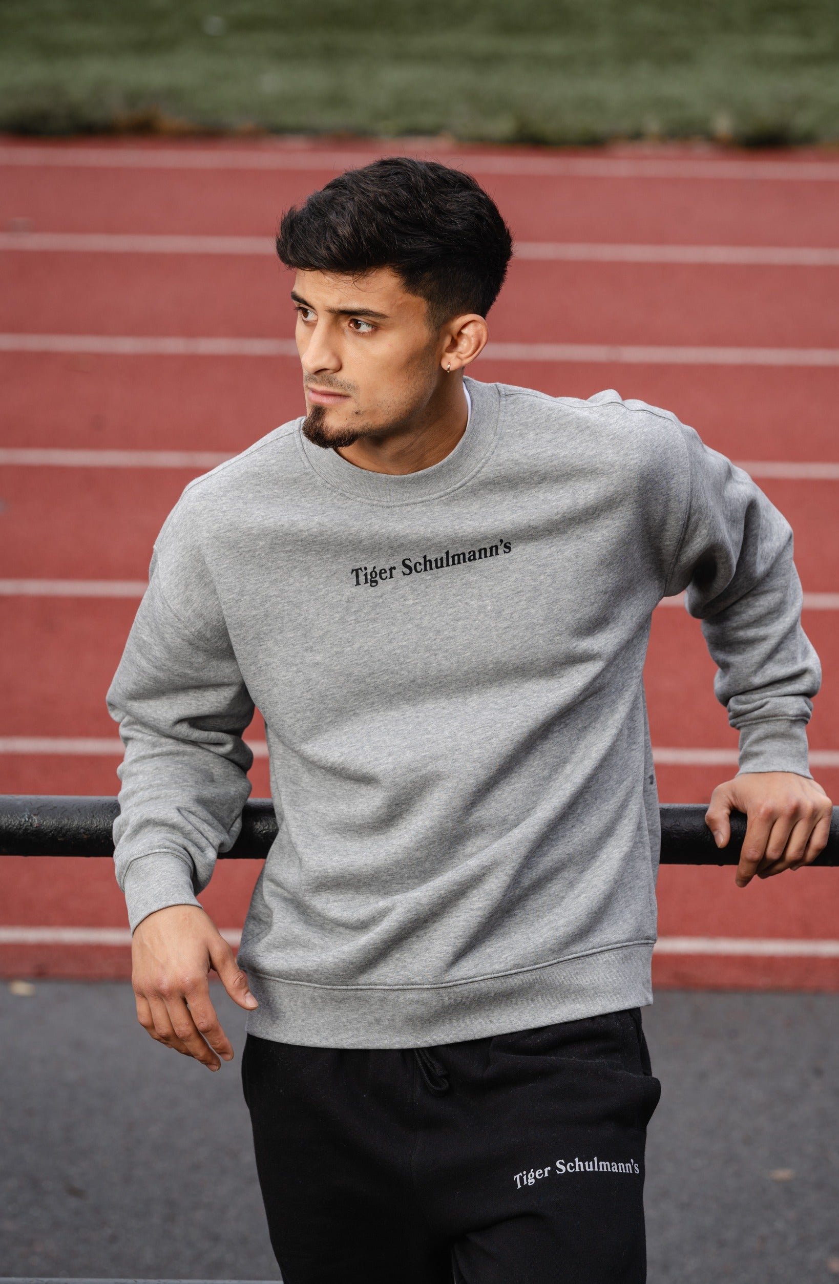 Momentum Crew Heather Gray Sweatshirt - Soft & Comfortable Men's Pullover for Casual Wear, Gym, and Outdoor Activities