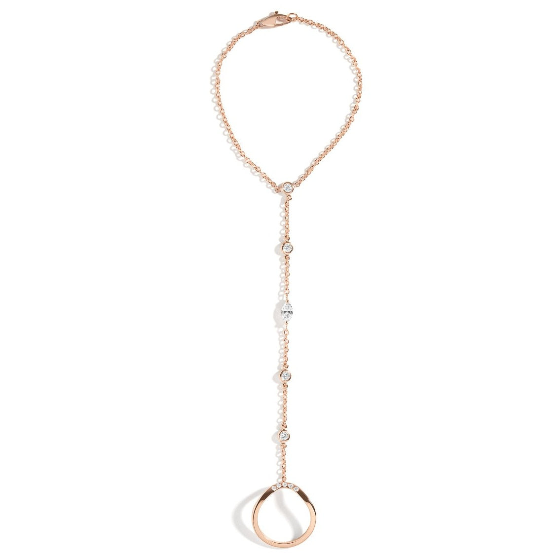 Elegant Deco Marquise Hand Chain Bracelet - Vintage Inspired Jewelry for Women - Perfect for Parties, Weddings & Special Occasions
