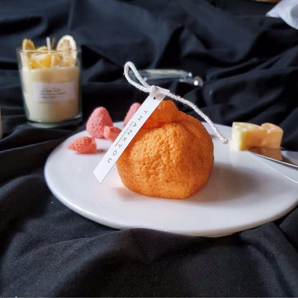 Premium Mandarin-Shaped Candle Mold for DIY Candles - Perfect for Home Decor, Weddings & Aromatherapy