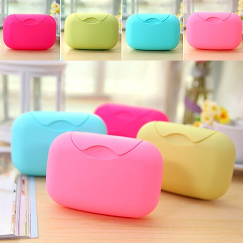 Travel Soap Holder - Plastic Soap Case for Bathroom, Hotel & Camping