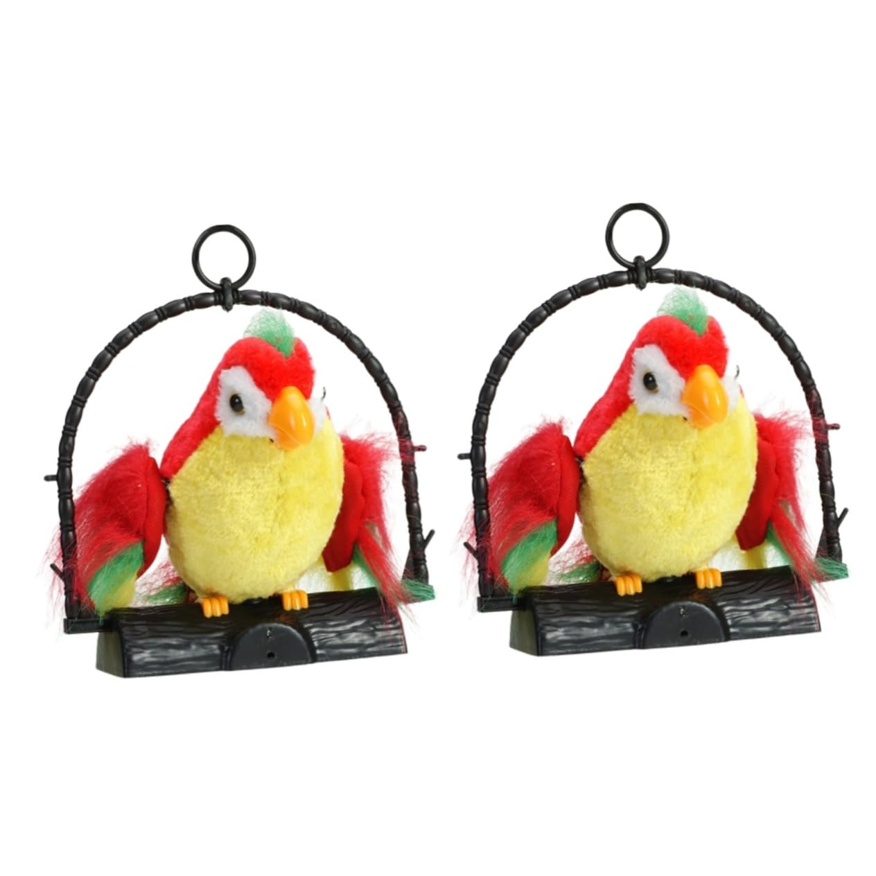 2pcs Interactive Talking Parrot Plush Toy - Singing & Repeating Bird Doll for Kids, Early Learning Electronic Toy, Perfect Gift for Children | Fun Playtime, Birthday Party & Educational Gift Idea