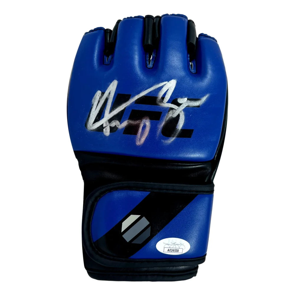 Henry Cejudo Signed UFC Gloves with COA & JSA Authentication - Official Collectible for MMA Fans, Sports Memorabilia, and UFC Gift Ideas