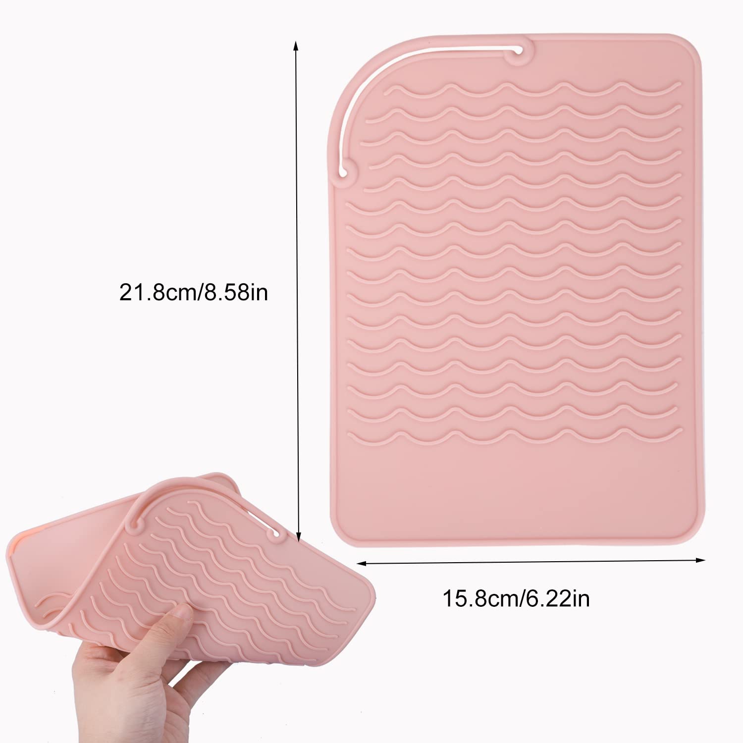 Silicone Heat Resistant Mat for Hair Straighteners & Curling Irons - 8.58