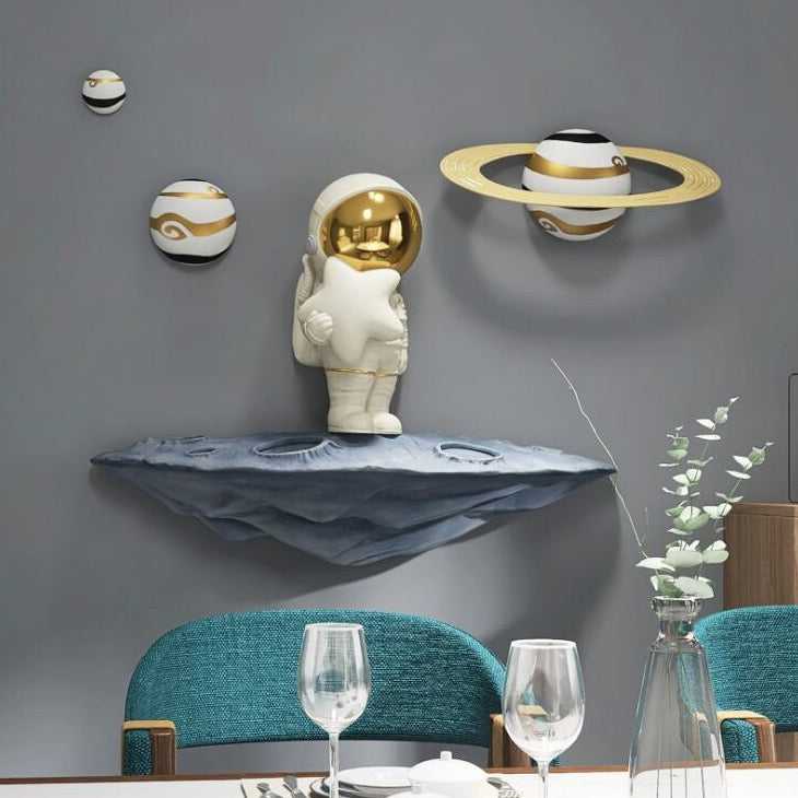 Astronaut Wall Art Decor | Space Themed Room Decor for Kids & Adults | Perfect for Bedroom, Nursery & Office Wall Decoration
