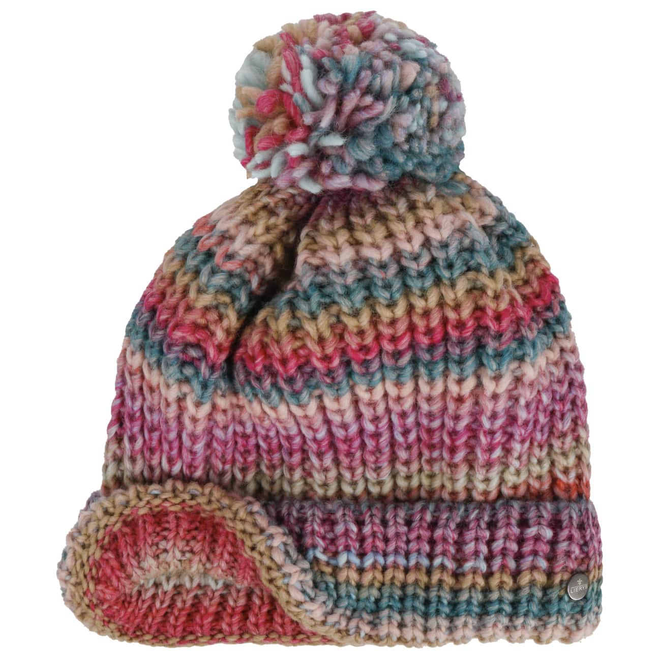 Lierys Finja Bobble Hat - Warm Winter Knit Beanie for Women & Men - Cozy Cable Knit Pom Pom Hat for Cold Weather - Perfect for Skiing, Snowboarding & Outdoor Activities