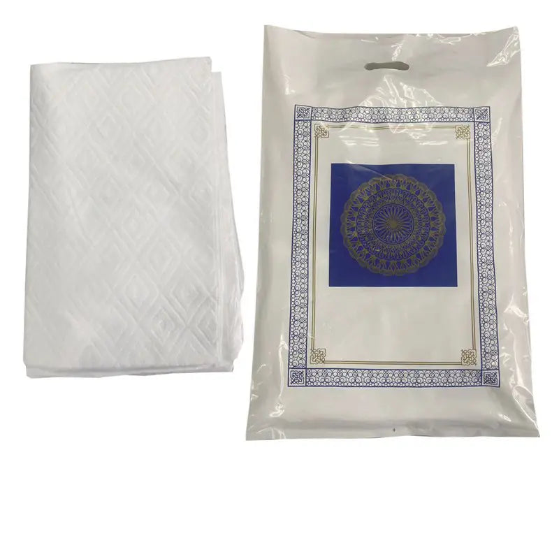 2-Piece Men's Hajj & Umrah Ihram Clothing Set - White Cotton Pilgrimage Garment for Islamic Rituals & Prayer
