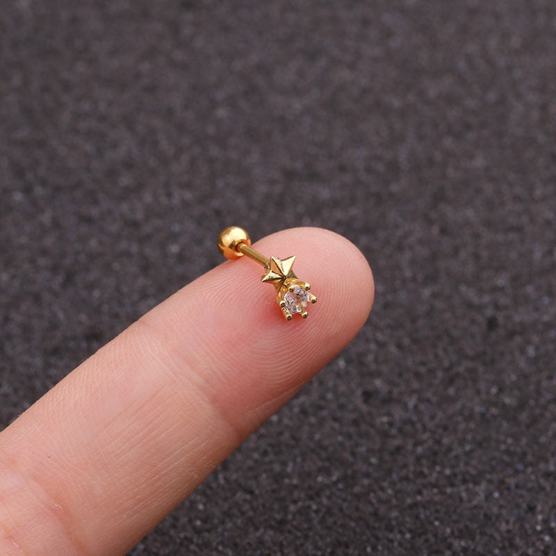 20G Cartilage Tiny Stud Earrings - Star Stud Earrings for Women | HSPJ1971 | Perfect for Everyday Wear, Parties & Gifts