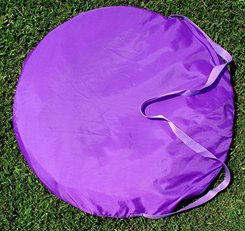 18' Dog Agility Tunnel with Stakes - Durable Pet Training Equipment for Obstacle Courses (Purple, Blue, Green) | Perfect for Backyard Agility Training, Dog Sports & Outdoor Play