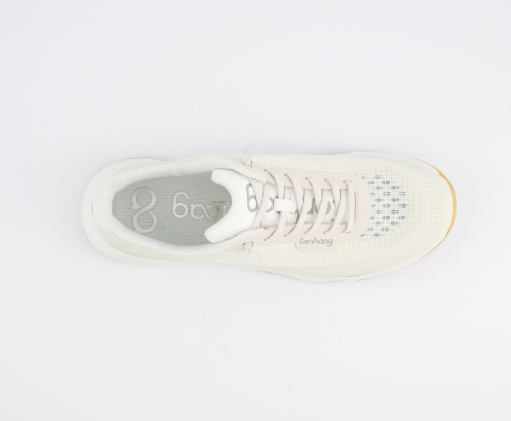 TENHAAG Comfortable Cream Slip-On Sneakers - Lightweight Casual Walking Shoes for Men & Women | Perfect for Gym, Travel & Everyday Wear